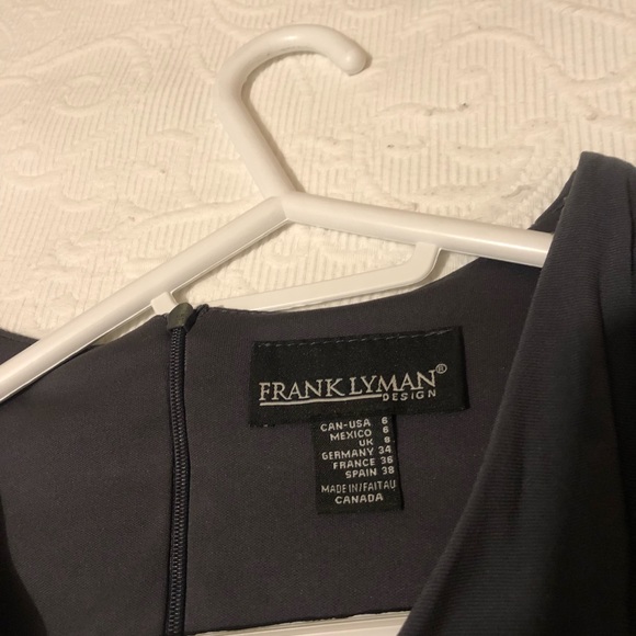 Charcoal Frank Lyman Dress size 6 - Picture 2 of 4